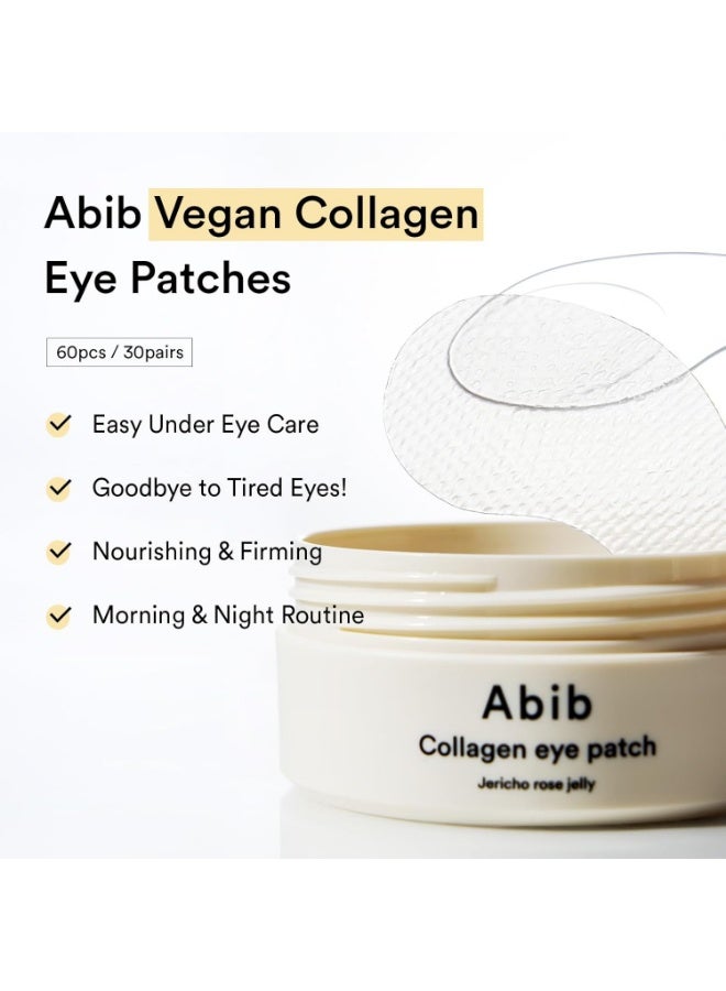 ابيب لصقات العين بالكولاجين من روز جيريشو 90غ/60 حبة (30 زوج) ، لصقات تحت العين الكورية للعيون المنتفخة والهالات السوداء، مضادة للتجاعيد، كولاجين - Image 3